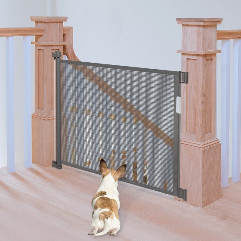 Kinbor Baby Retractable Baby Gate Indoor And Outdoor Extra Wide Safety 